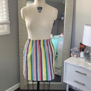 Crew factor skirt rainbow sz 4